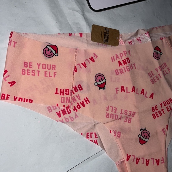 PINK NO-SHOW Christmas CHEEKSTER Panty Victoria's Secret XL - Picture 8 of 12